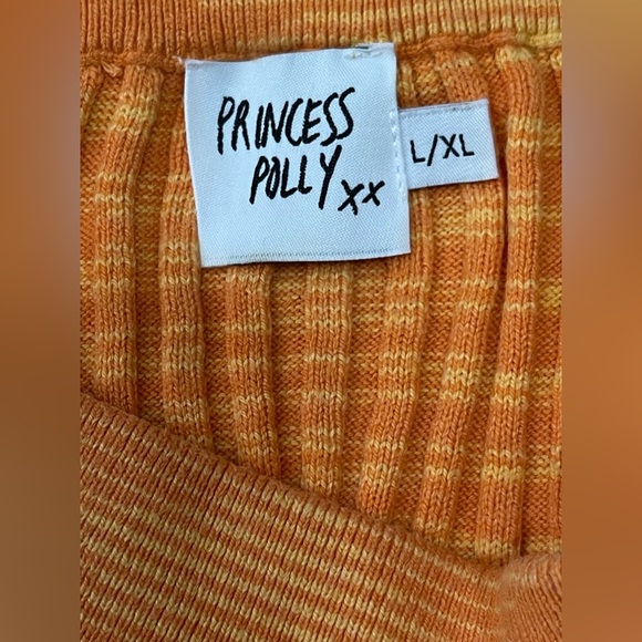 Princess Polly Eden Knit Top and Skirt Set in Orange Size Large / Xl - Picture 10 of 12